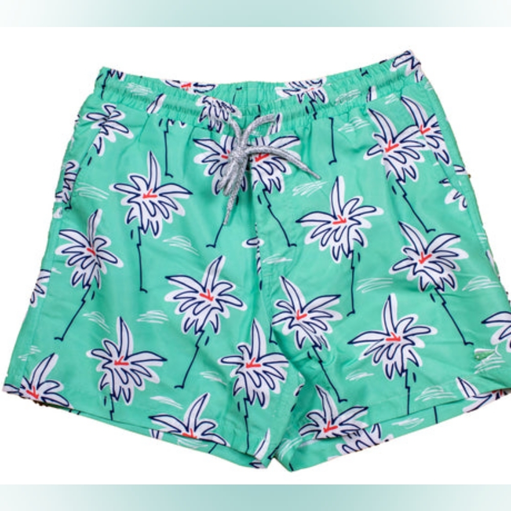New Southern lure Tropical Palm Print Swim Shorts